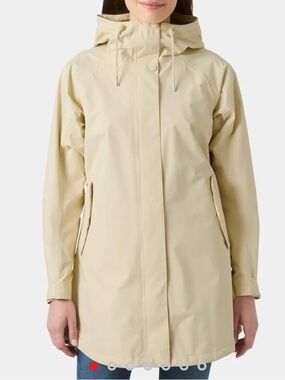 Helly Hansen Cream Hooded Trench Coat